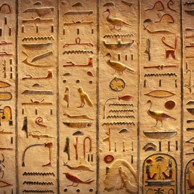 Egyptian hieroglyphs background