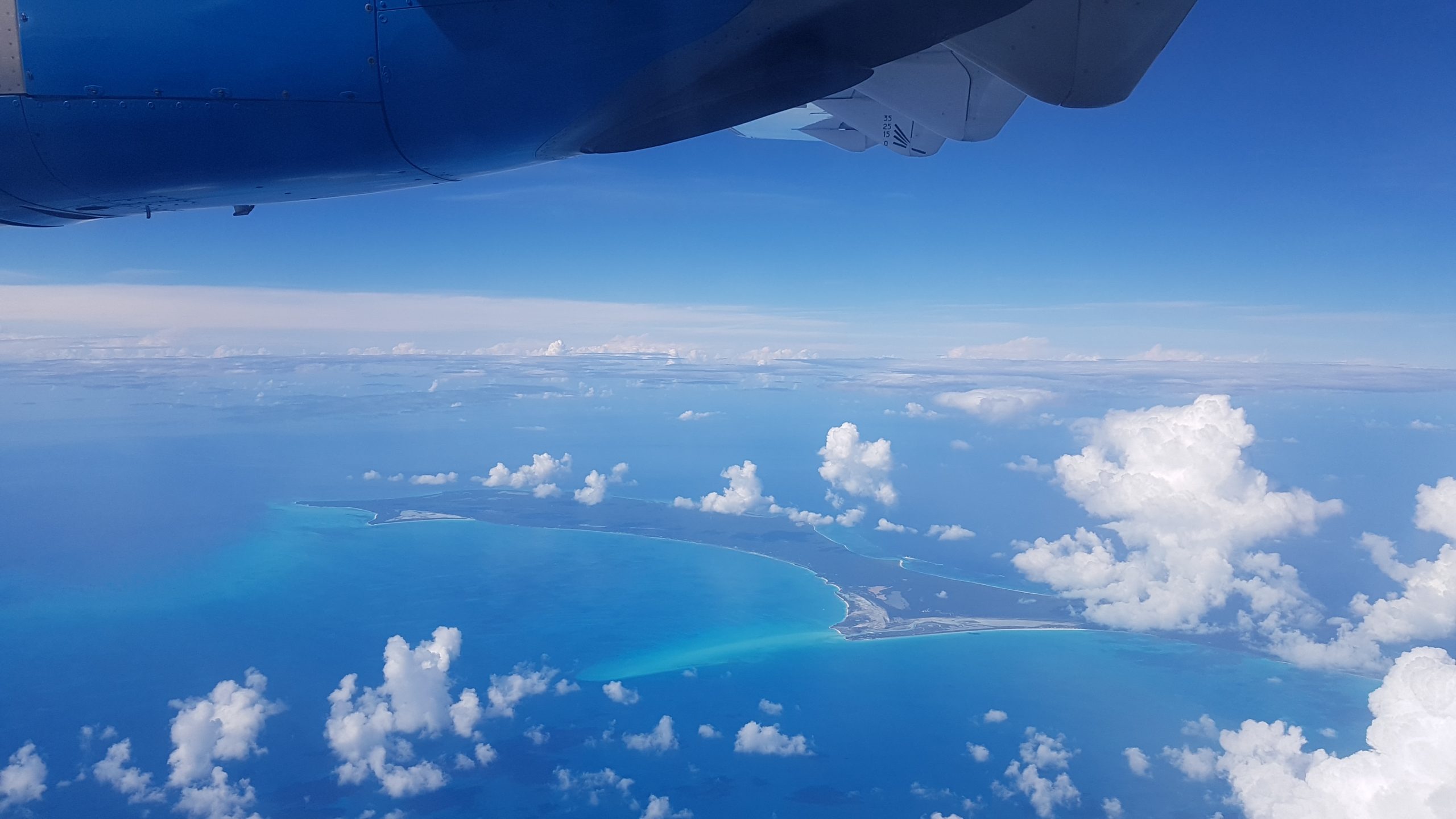 Bahamas vue de l'avion